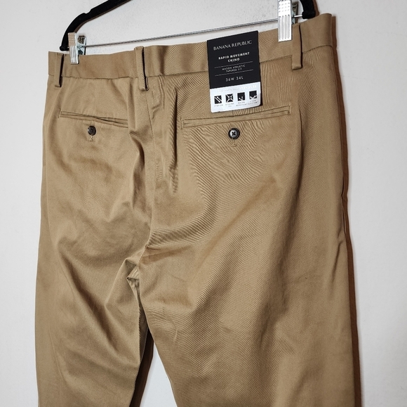 NWT Banana Republic Rapid Movement Chinos. Fulton skinny Fit khaki's. - Picture 7 of 16